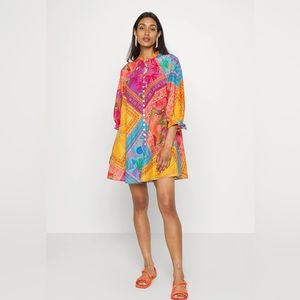 FARM Rio never worn size small mixed scarves dress